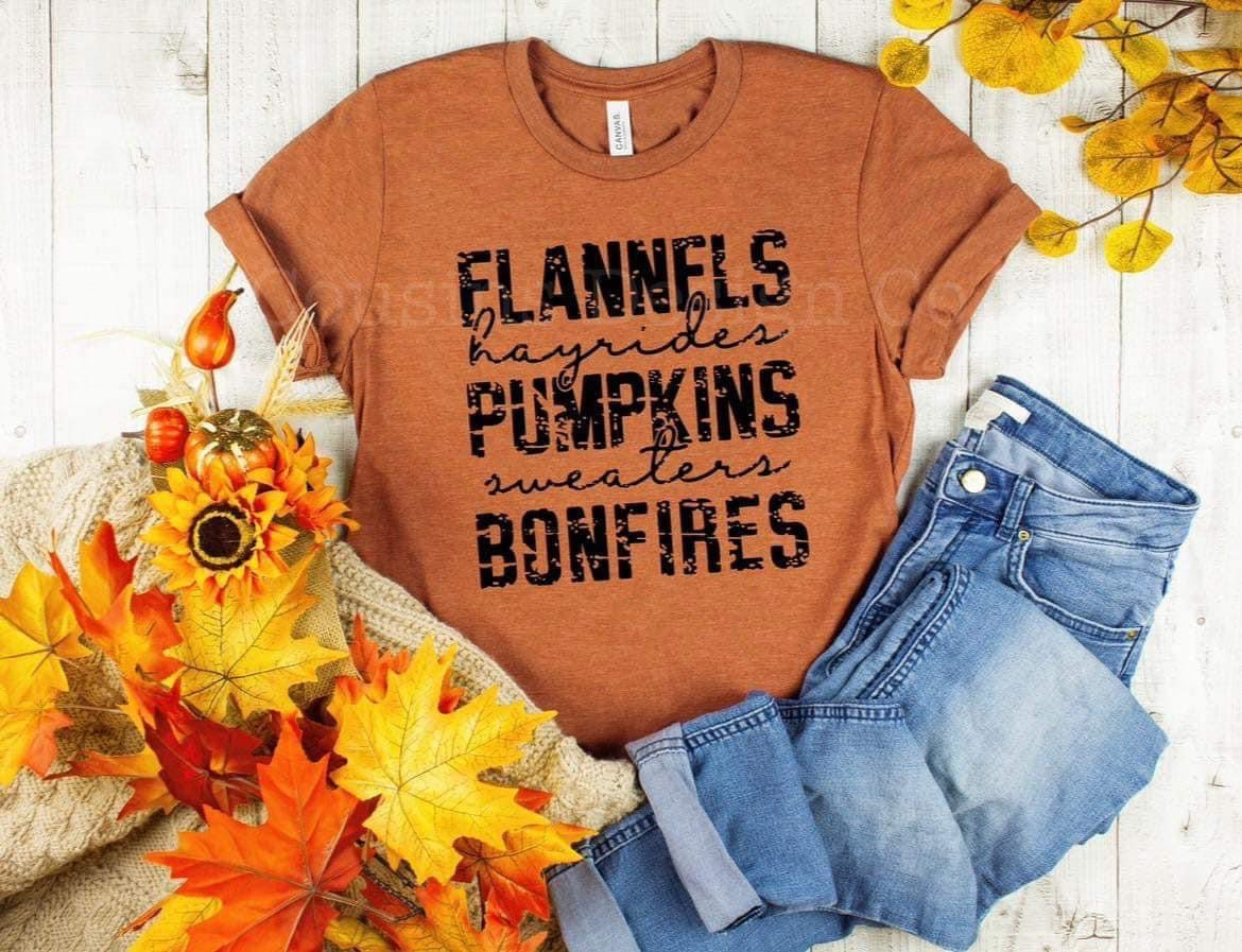 Flannels, Hayrides, Pumpkins, Sweaters, Bonfires