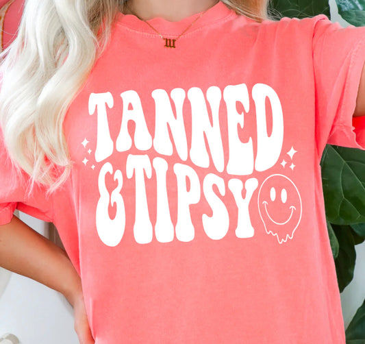 Tanned & Tipsy - White