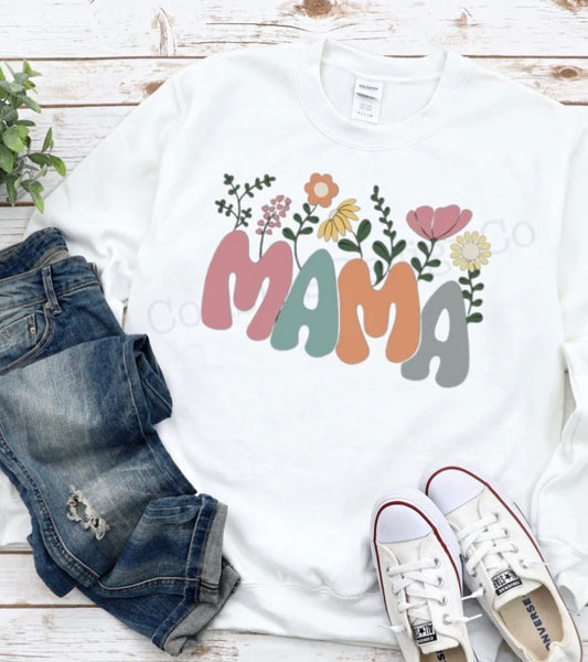 Mama Flower Glitter